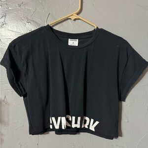 Gymshark Black Graphic Crop Top